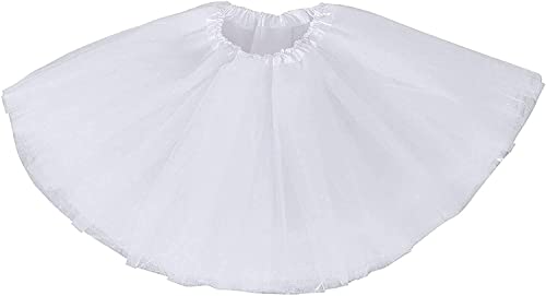Ancokig Tutu Falda de Mujer Falda de Tul 50's Short Ballet 4 Capas Accesorios de...