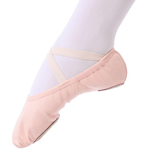 Zapatillas de Danza para niñas Zapatos de Ballet Lona elástica con Suela de...