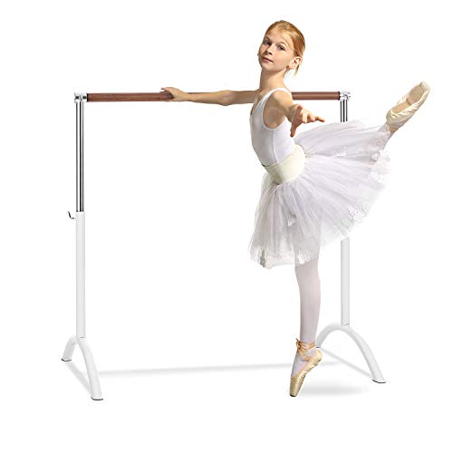 Klarfit Bar Lerina - Barra de Ballet portátil, Altura Regulable 70-113 cm,...