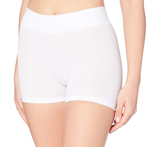 PIECES Pclondon Mini Shorts Noos, Culotte para Mujer, Blanco (Bright White...