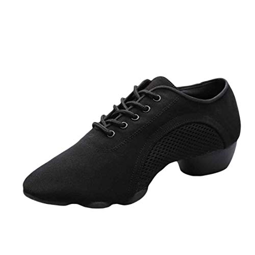 Yefree Zapatillas de Baile con Suela Dividida para Hombres Zapatos con Cordones...