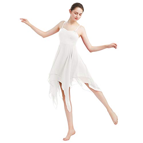 Vestido de Danza Ballet Contemporánea para Mujer Clásico de Color Sólido...