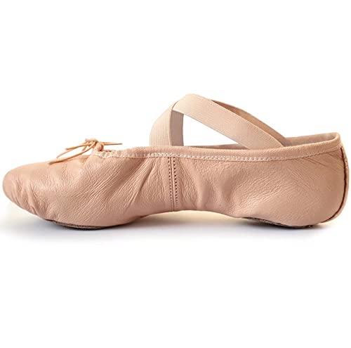 s.lemon Zapatillas de Ballet Cuero,Piel Genuina Zapatos de Danza Ballet...