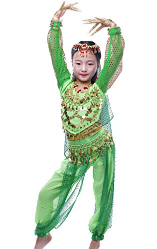 Astage Niña Disfraz Bailarina Danza del Vientre India Manga Larga Todos...