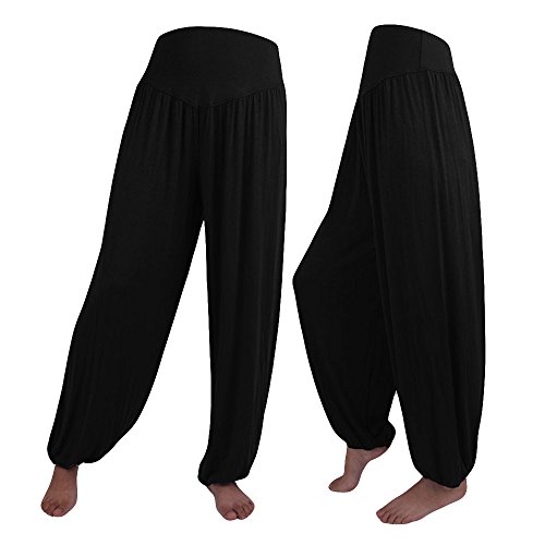 riou Pantalones de Yoga Sueltos Mujer algodón suave y elástico Pantalones...
