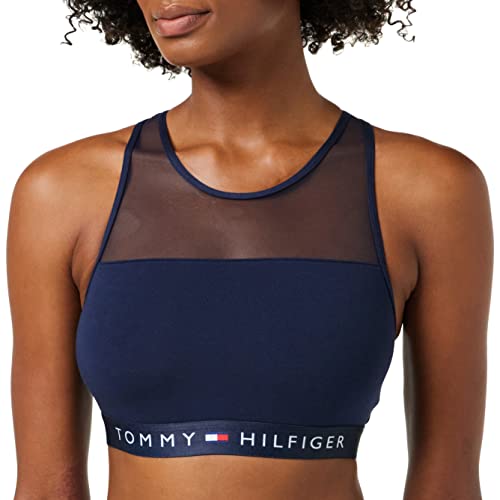 Tommy Hilfiger Sujetador para Mujer Bralette con Stretch, Azul (Navy Blazer), M