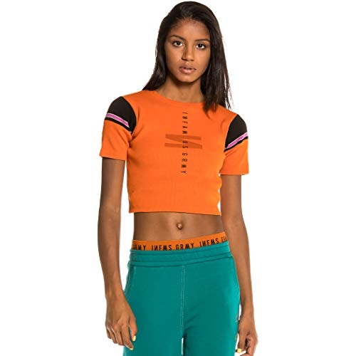 GRIMEY Camiseta Chica Nite Marauder Girl Crop Top SS20 Brick-S