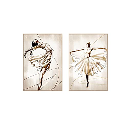 Cuadro en lienzo Elegante bailarina de ballet Carteles e impresiones Estilo...