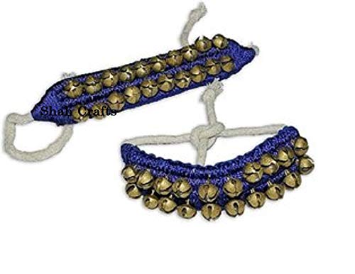 Shah Crafts - Par de pulseras de tobillo para bailarines de Ghungroo (20 + 20)...