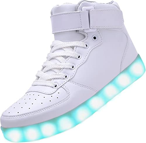 Padgene Unisex Zapatillas LED para Hombre Mujere con Luces (7 Colores) USB Carga...
