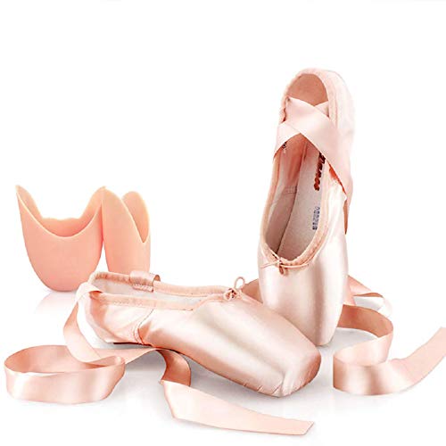 XXXZZL Zapatos de Punta de Ballet Profesionales, Zapatillas de Baile de SatÃ©n,...