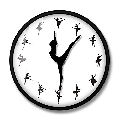 Reloj de Pared de Bailarina Encantador, decoraciÃ³n de guarderÃ­a para niÃ±a,...