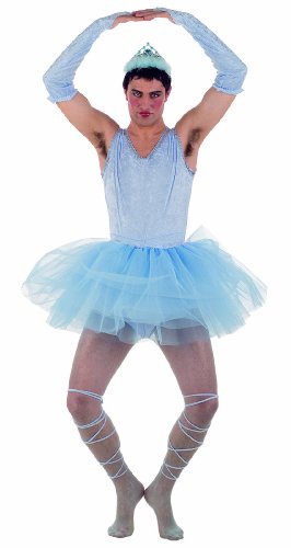 Limit Sport - Disfraz de bailarina para hombre, color azul, talla XL (MA486)