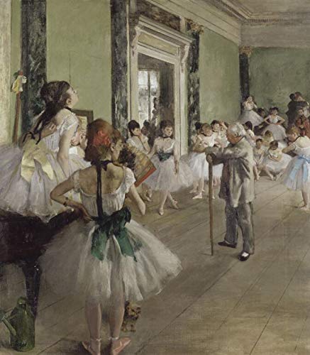 VNKLIN Reproducciones De Lienzo De Pintura Al Óleo Clase De Ballet (1871-1874)...